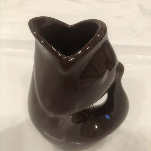 Gurgle Pot Brown Ceramic 6.5 Inch Gurgling Fish Pitcher 2006 - Picture 3 of 10
